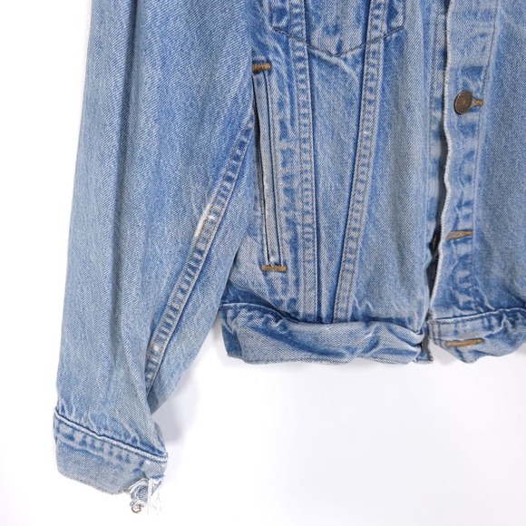 LEVI'S Vintage Denim Jacket‎ Trucker Made in USA Light Blue Classic Fit WPL423 - Picture 13 of 15